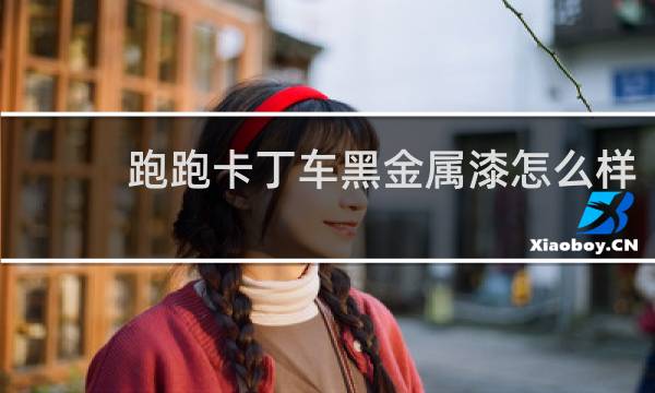 跑跑卡丁车黑金属漆怎么样