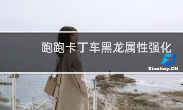 跑跑卡丁车黑龙属性强化