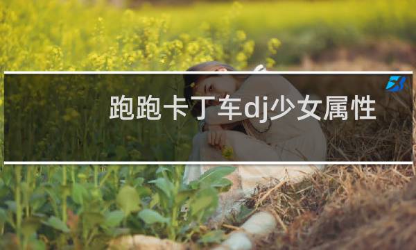 跑跑卡丁车dj少女属性