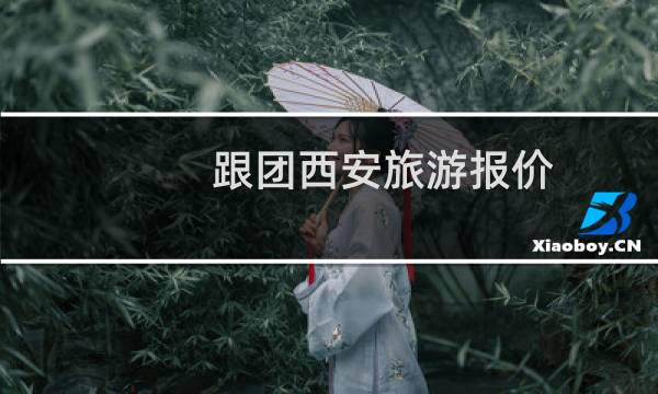 跟團西安旅游報價