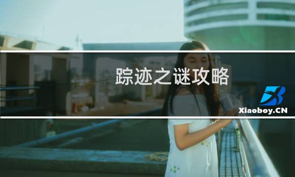 踪迹之谜攻略