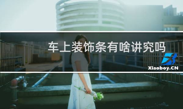 车上装饰条有啥讲究吗