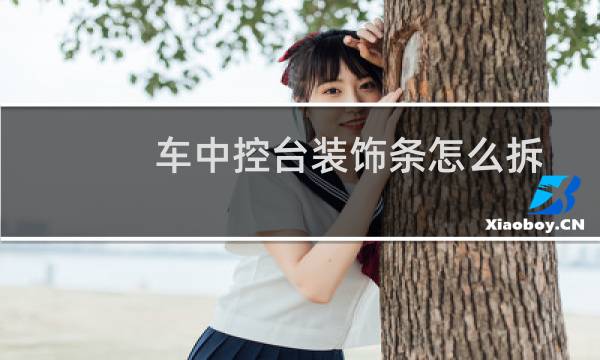 车中控台装饰条怎么拆