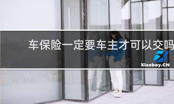 车保险一定要车主才可以交吗