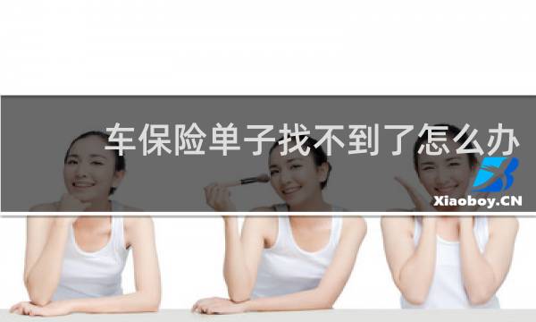 车保险单子找不到了怎么办