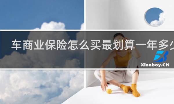 车商业保险怎么买最划算一年多少钱