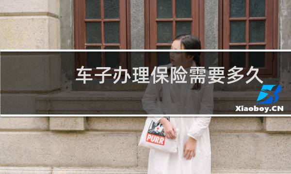 车子办理保险需要多久