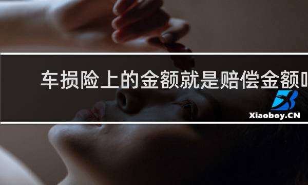 车损险上的金额就是赔偿金额吗