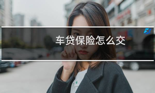 车贷保险怎么交