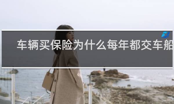 车辆买保险为什么每年都交车船税