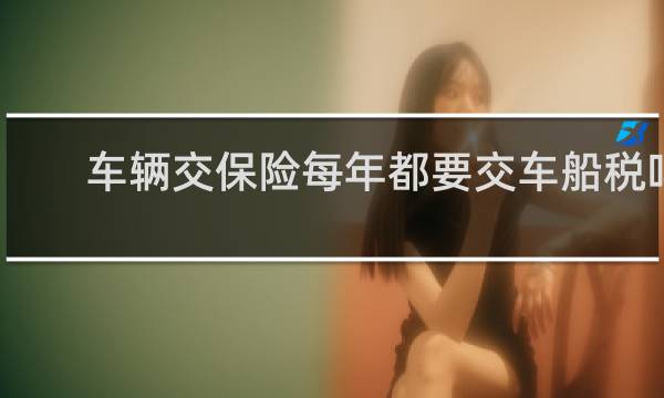 车辆交保险每年都要交车船税吗