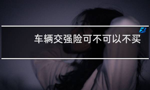 车辆交强险可不可以不买