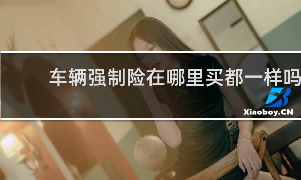 车辆强制险在哪里买都一样吗
