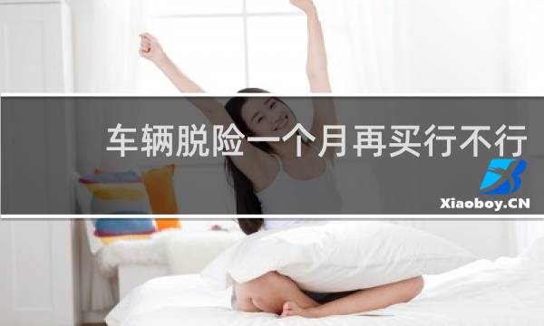 车辆脱险一个月再买行不行