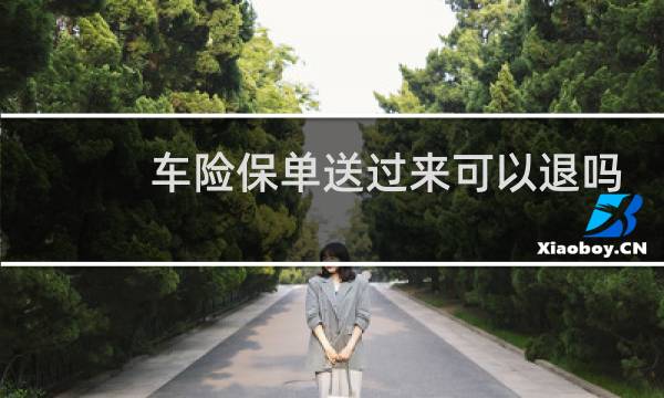 车险保单送过来可以退吗