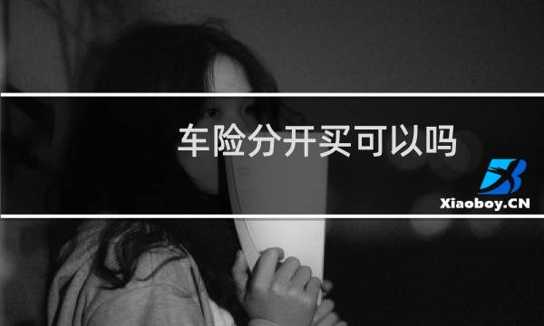 车险分开买可以吗