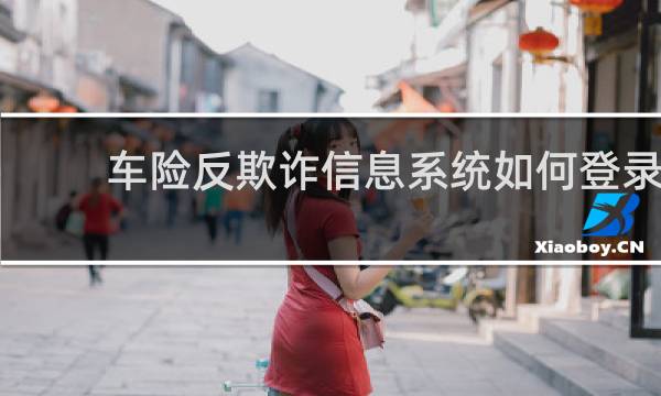 车险反欺诈信息系统如何登录