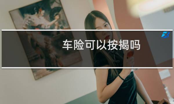 车险可以按揭吗