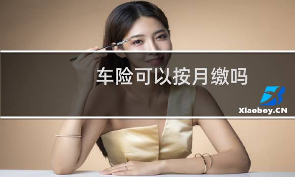 车险可以按月缴吗