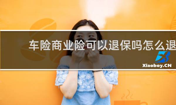 车险商业险可以退保吗怎么退