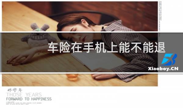 车险在手机上能不能退