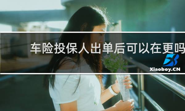 车险投保人出单后可以在更吗