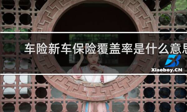 车险新车保险覆盖率是什么意思