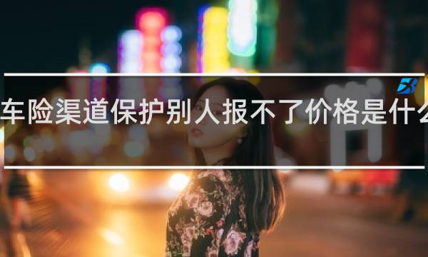 车险渠道保护别人报不了价格是什么意思