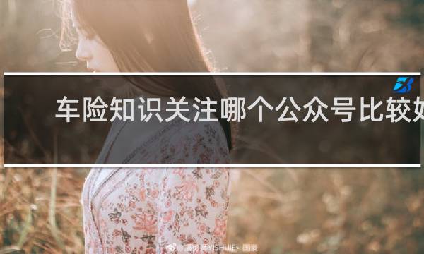 车险知识关注哪个公众号比较好