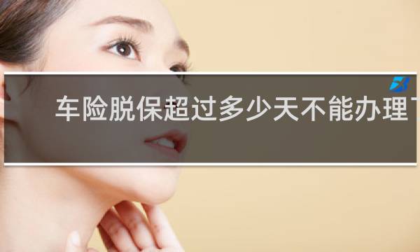 车险脱保超过多少天不能办理了