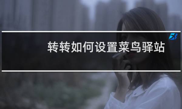 转转如何设置菜鸟驿站