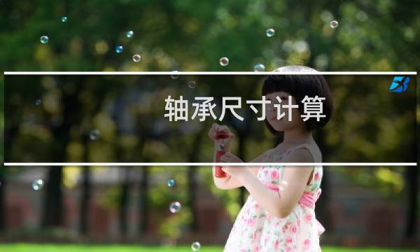 轴承尺寸计算