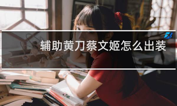 辅助黄刀蔡文姬怎么出装