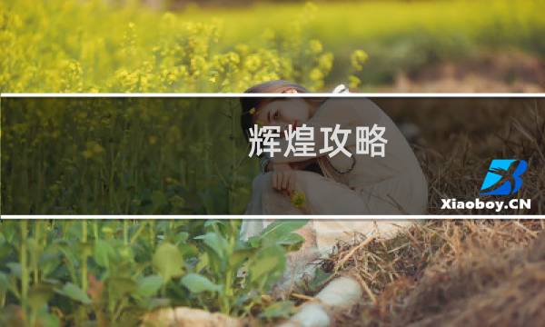 辉煌攻略
