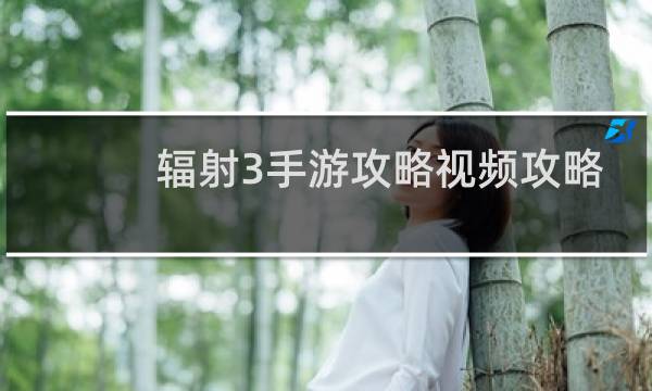 辐射3手游攻略视频攻略