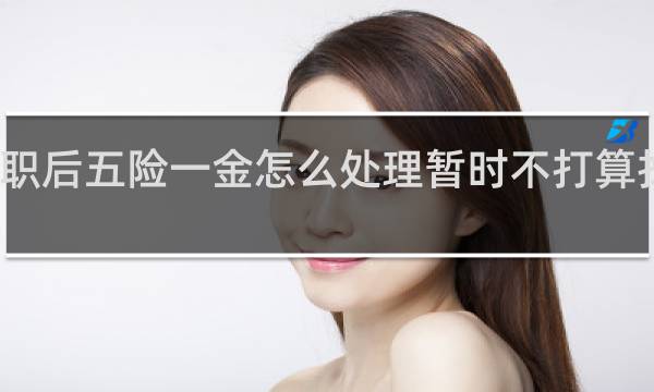 辞职后五险一金怎么处理暂时不打算找新工作