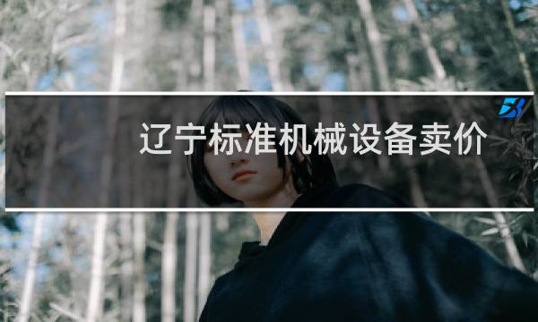 辽宁标准机械设备卖价