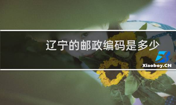 辽宁的邮政编码是多少