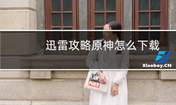 迅雷攻略原神怎么下载
