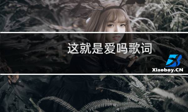 这就是爱吗歌词