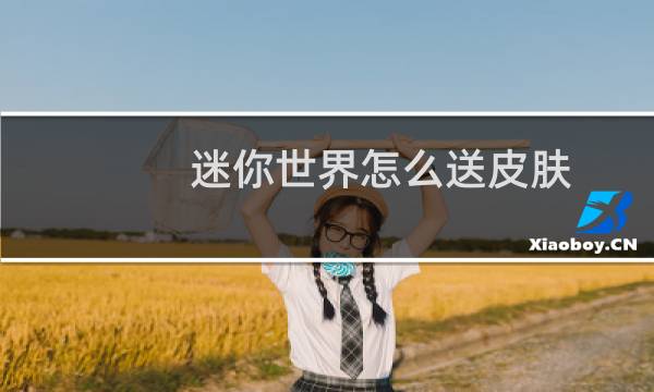 迷你世界怎么送皮肤
