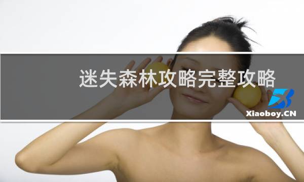 迷失森林攻略完整攻略