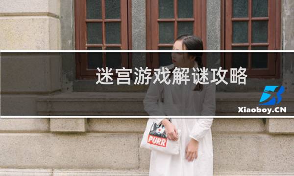 迷宫游戏解谜攻略