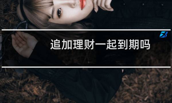 追加理财一起到期吗