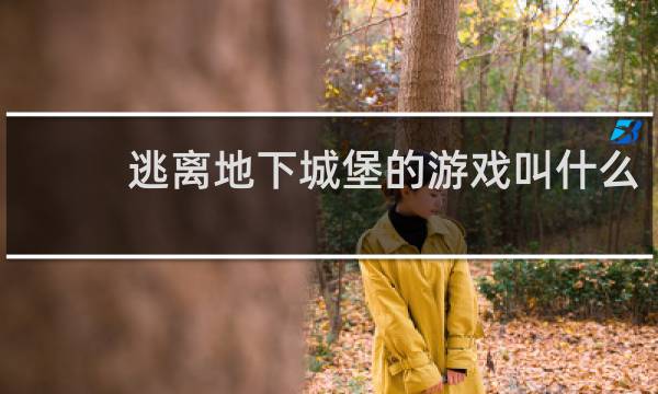 逃离地下城堡的游戏叫什么