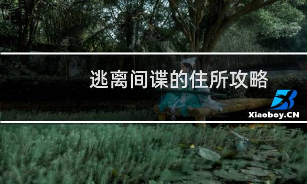 逃离间谍的住所攻略