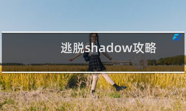 逃脱shadow攻略