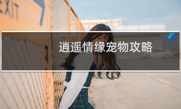 逍遥情缘宠物攻略