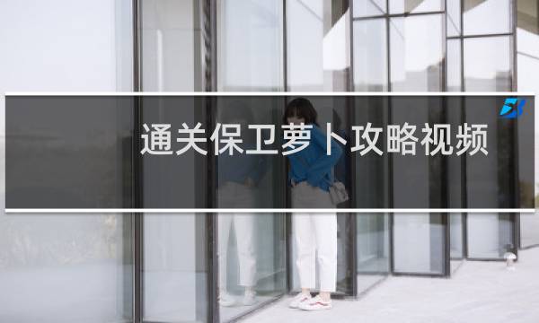 通关保卫萝卜攻略视频