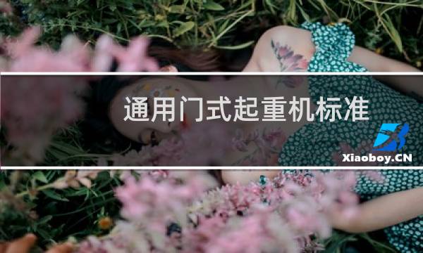 通用门式起重机标准